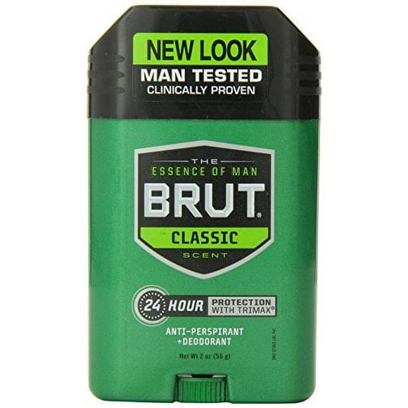 Brut Antiperspirant, Solid Oval, 2 Ounce