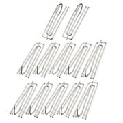 Uxcell Metal Window Curtain Hanging Hook Polishing 7cm Length 12 Pack White