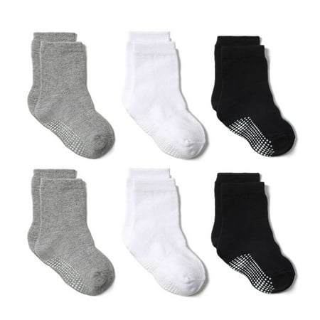 

Qufokar Boys Socks 3-4 Years Once Upon A Child Baby Clothes 6Pc Solid Kids Socks Socks Baby Knitted Toddler -Slip Warm Boys Room Girls Baby Care