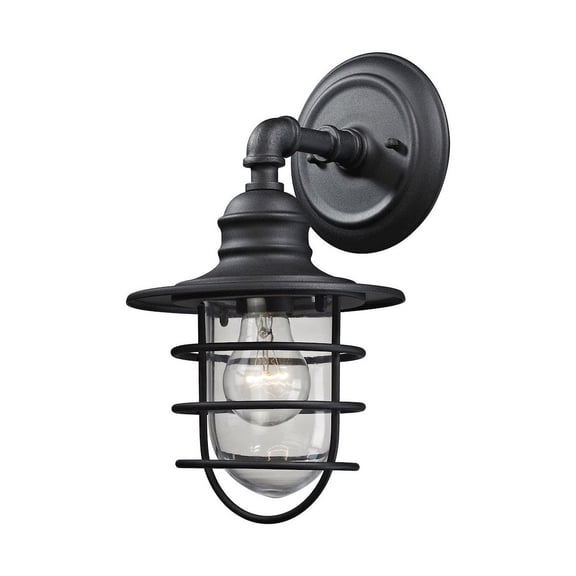 ELK Lighting Vandon 1 Light Outdoor Wall Sconce In Charcoal (45212/1)