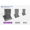 thumbnail image 4 of PURPLE LEAF 10' x 12' Patio Louvered Pergola Outdoor Aluminum Pergola with White Roof Adjustable Hardtop Rainproof Louver for Garden Backyard Deck, 4 of 9