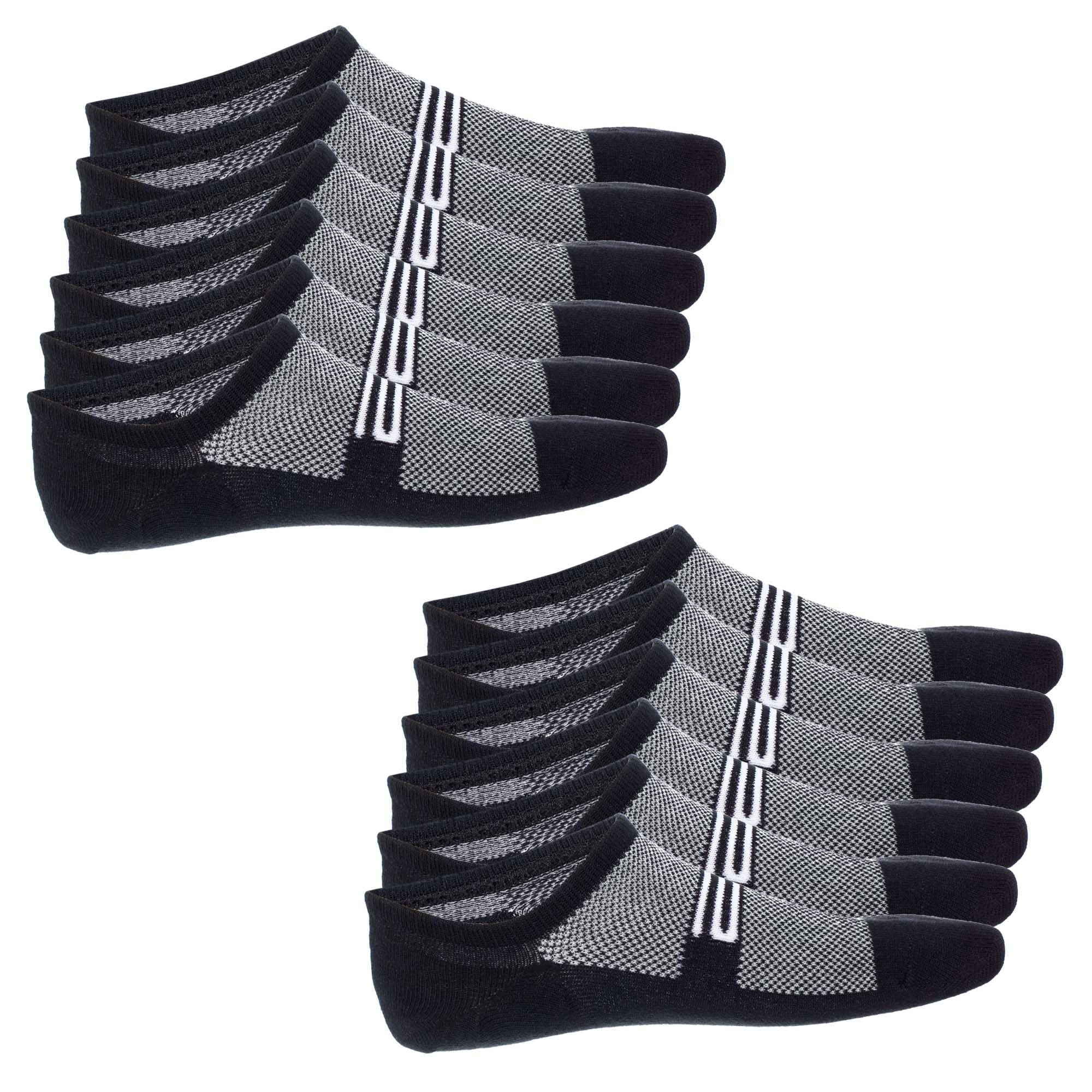 Joulli Casual No Show Liners Socks For Men 6 Pack Non