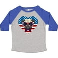thumbnail image 3 of Inktastic Pug Dog Patriotic US Flag Heart Boys or Girls Toddler T-Shirt, 3 of 5
