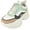 Khaki Multi, variant on Berness Women's Chunky Platform Sneakers - Fashion Lace-Up Walking Shoes, Lightweight Athletic Tennis Shoes, Comfortable Casual Dad Sneakers for Everyday Wear HANNA Beige Nude Cream 11