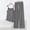 Dark Gray, variant on Sentmoon Lounge Sets Modal Crew Neck Sleeveless Tops for Women and Pajama Bottoms Women Striped Print Elastic Waist Oversized Spaghetti Strap Spring Pajamas for Women Set