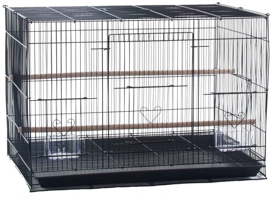 NEW Lot of Large 4 Bird Breeding Breeder Bird Cages 30x18x18"H With Stand 108 