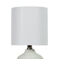 thumbnail image 3 of nuLOOM 15-inch Chevron Ceramic Table Lamp, 14.5" H x 7" W x 7" D, Blue, 3 of 5