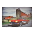 thumbnail image 2 of Three Star Import & Export KL718 24 x 16 in. Red Corvette by Barn Wall Art, 2 of 3