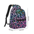 thumbnail image 2 of Uemuo Rainbow Animal Skin Printed Student Durable Water-resistant Backpack,Travel Backpack,Outdoor Activities Backpack, Laptop Backpack, Multi-compartment Backpack, 2 of 5