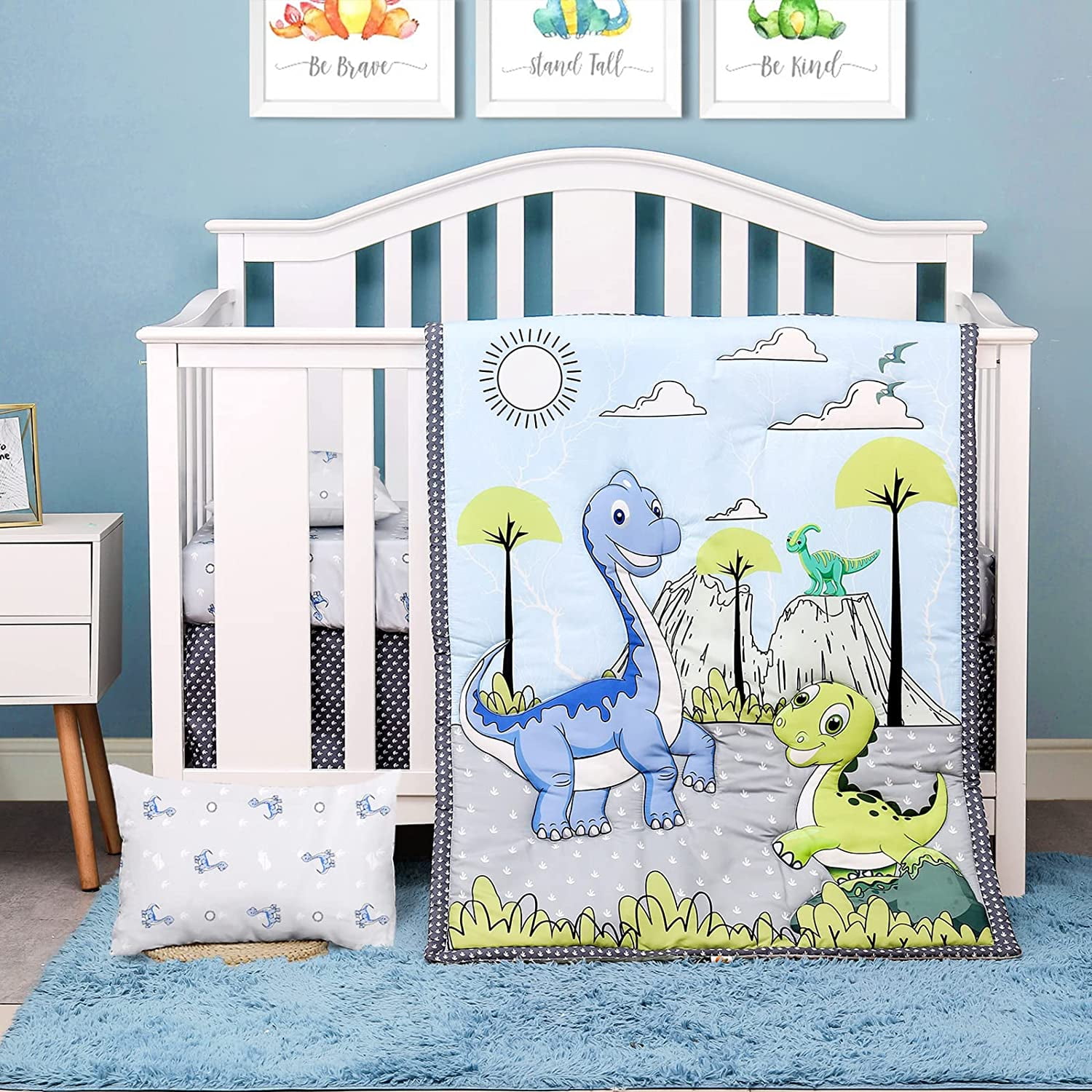 Dinosaur UOMNY Baby Blanket Soft Cot Comforter Baby Quilts for Boys 33x42100% Cotton Lightweight Blanket Baby Blanket Cradle Quilt Nursery Bed Blankets Throw Blanket Bed Cover