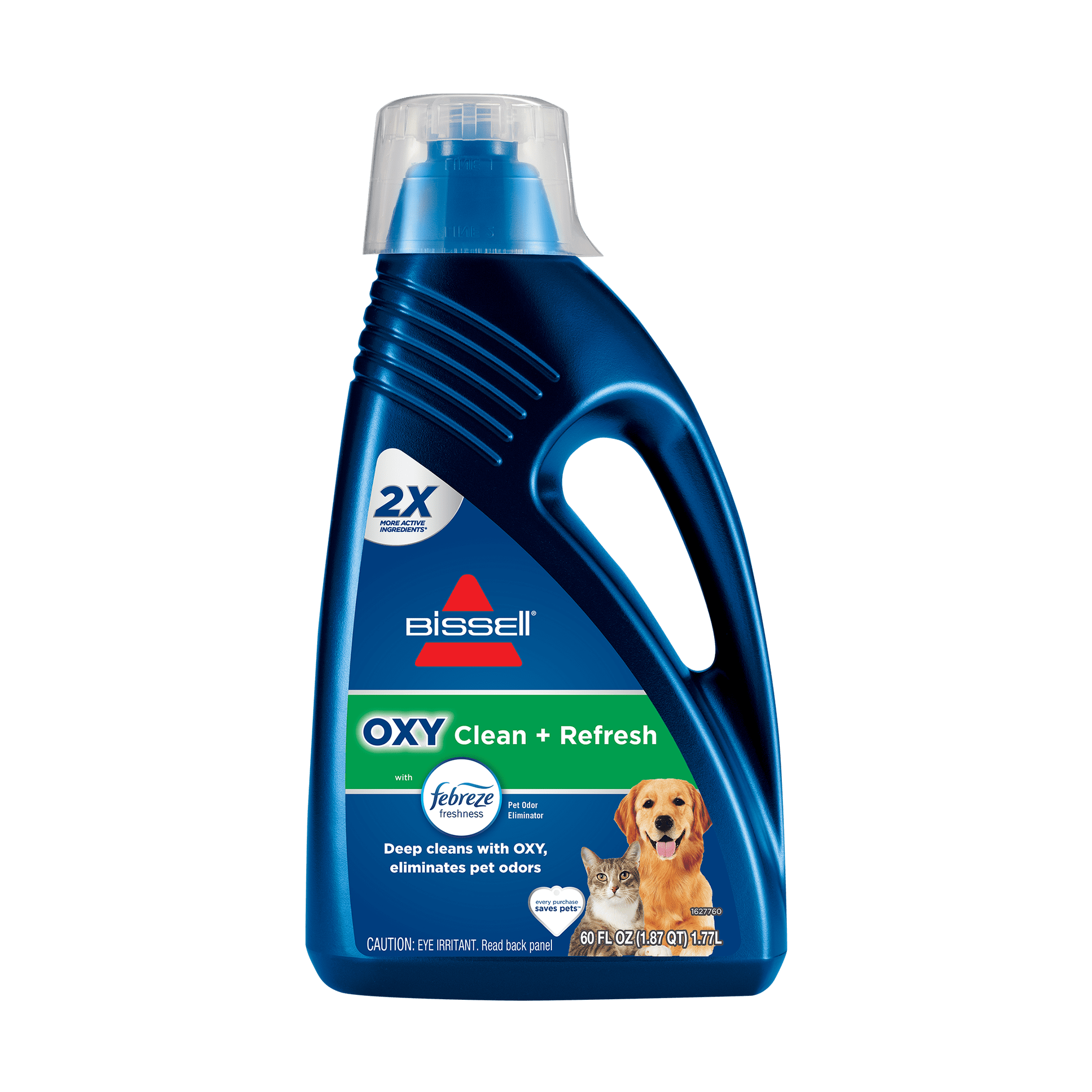 BISSELL OXY Clean + Refresh with Febreze Carpet Cleaning Solution, Fresh Scent, Best Paired with Upright Deep Cleaners, Deep Cleans with Oxy, Eliminates Pet Odors, 5959W, 60 fl oz