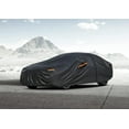 thumbnail image 5 of Kayme 6 Layers Waterproof PE Car Cover, Size A2 Fit for Sedan 186 to 193 inch, Black, 5 of 7
