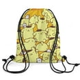 thumbnail image 2 of Pompompurin Drawstring Backpack Water Resistant String Bag Sackpack Cinch for Sports, Gym, Travel, Swimming, Yoga, Beach, 2 of 7