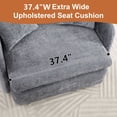 thumbnail image 5 of LITVZ Oversized Swivel Accent Chair with Ottoman Set, Upholstered 360° Swivel Barrel Chair and A half with Ottoman, Extra Wide Seat Lounge for Living Room, Reading, Bedrooms, 5 of 10