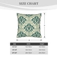 thumbnail image 5 of LNWH Green Pistil Graffiti Throw Pillow Covers, Square Soft Linen Decorative Pillow Cases, 20"x20", 5 of 8