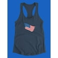 thumbnail image 3 of American Flag  Art Racerback Tank Women -Image by Shutterstock, Female Small, 3 of 4