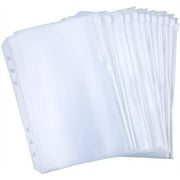 antner 12 pcs binder pockets a5 size binder zipper folders for 6-ring notebook binder, waterproof pvc pouch document filing bags