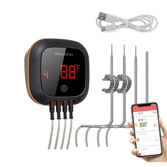 Termómetro digital inalámbrico para carne Bluetooth Inkbird IBT-4XS