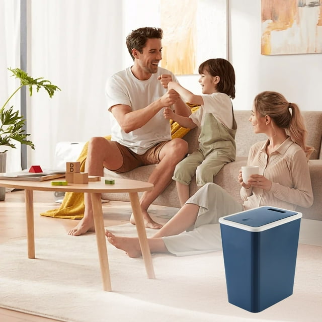 Hbdhejl Dustbin With Lid 13 Litre Dustbin With Gland Lid Dustbin Plastic Dustbin Bathroom Dustbin Kitchen Bedroom