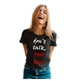 thumbnail image 1 of Playera Mujer Marëvnyk Moda Camiseta Dama Just Kiss Beso, 1 of 4