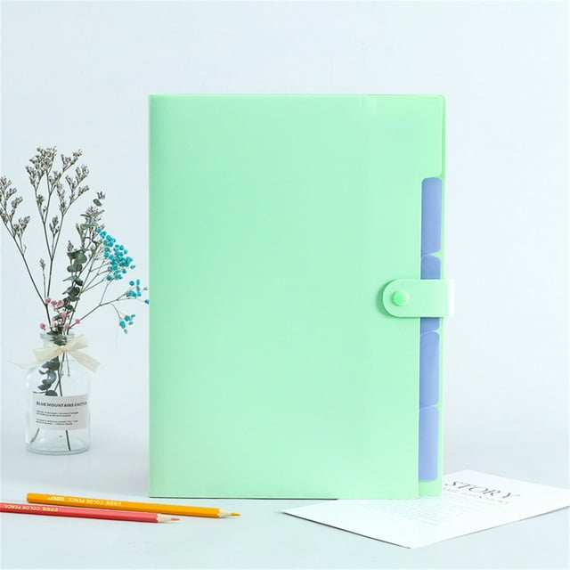 Tools Clearance Sale, Multifunctional Student Storage Folder Bag Green Folder Accordion Document Organizer Letter, 1X Folder, By Meiiso