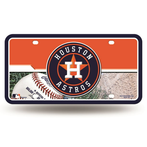 Houston Baseball Logo Metal License Plate, Astros Tag CAR TRUCK - Walmart.com