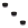 thumbnail image 1 of relayinert Powder Box Empty Case Makeup Tool Cosmetic Box Exquisite Lid Dustproof Black Multicolored Practical Compact Size Black 3Set, 1 of 6