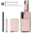 thumbnail image 3 of SaniMore Case for Samsung Galaxy A54 5G 6.6" 2023, PU Leather Case Detachable Magnetic Zipper Wallet Card Slots Kickstand Wireless Charging Anti-drop Shockproof 360° Protection Cover, Pink, 3 of 7