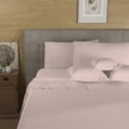 thumbnail image 4 of 100% Cotton Odor-Neutralizing Antimicrobial Sheet Set, King Blush by Wholistic, 4 of 8