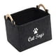 thumbnail image 4 of Organizador de juguetes para perros jinwen cesta rectangular para artículos de cachorros para ropa de mascotas mantas Gris oscuro 14,96 x 9,84 x 7,09 pulgadas, 4 of 8