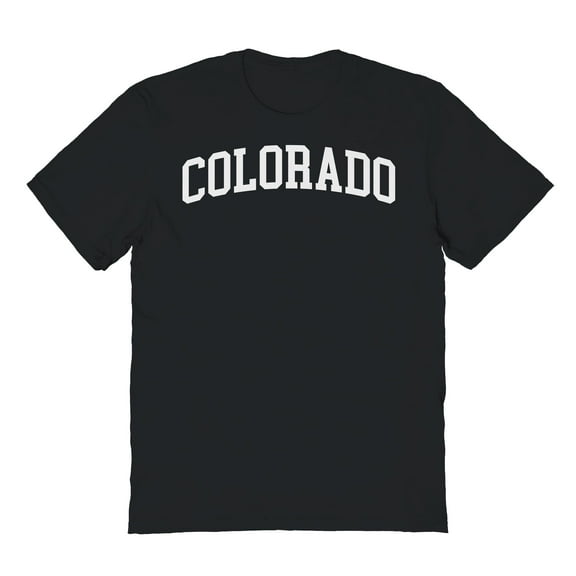 Colorado Graphic Black Men's Cotton T-Shirt