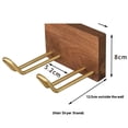 thumbnail image 3 of Estante para Secador de Pelo Sin Perforaciones, de Madera Maciza, para Baño, Soporte de Pared para Conducto de Almacenamiento., 3 of 8