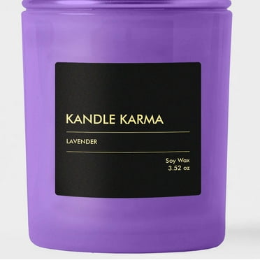 Kandle Karma Lavender Scented Soy Wax Candle (100g/3.5oz)