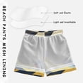 thumbnail image 3 of FORMRS Boys Swim Trunks Quick Dry Mesh Liner Boardshorts Sizes XS-XL, Retro Colorful Stripes, 3 of 7