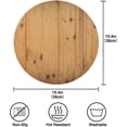 thumbnail image 4 of Coolnut Wooden Wall Round Placemats,Washable,Indoor & Outdoor Tablemat Home Decor, 4 of 7