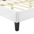 thumbnail image 6 of Tufted Platform Bed Frame, Queen Size, Velvet, White, Modern Contemporary Urban Design, Bedroom Master Guest Suite, 6 of 10