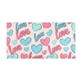 thumbnail image 2 of Haosy Blue Red Love Heart Bathroom Rugs Non Slip Absorbent Soft Plush Quick Dry Bath Mat, 39"x20", 2 of 8