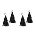 thumbnail image 2 of maskred Trendy 2 Pieces Leather Tassels DIY Jewelry Findings Key Chain Ring Bags Charms Style A 2Set, 2 of 6