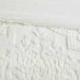 thumbnail image 6 of Witaxima Full/Queen 3-Piece Cotton Chenille Comforter Set in Off-White, Tufted Damask Design with Standard Shams, 6 of 9