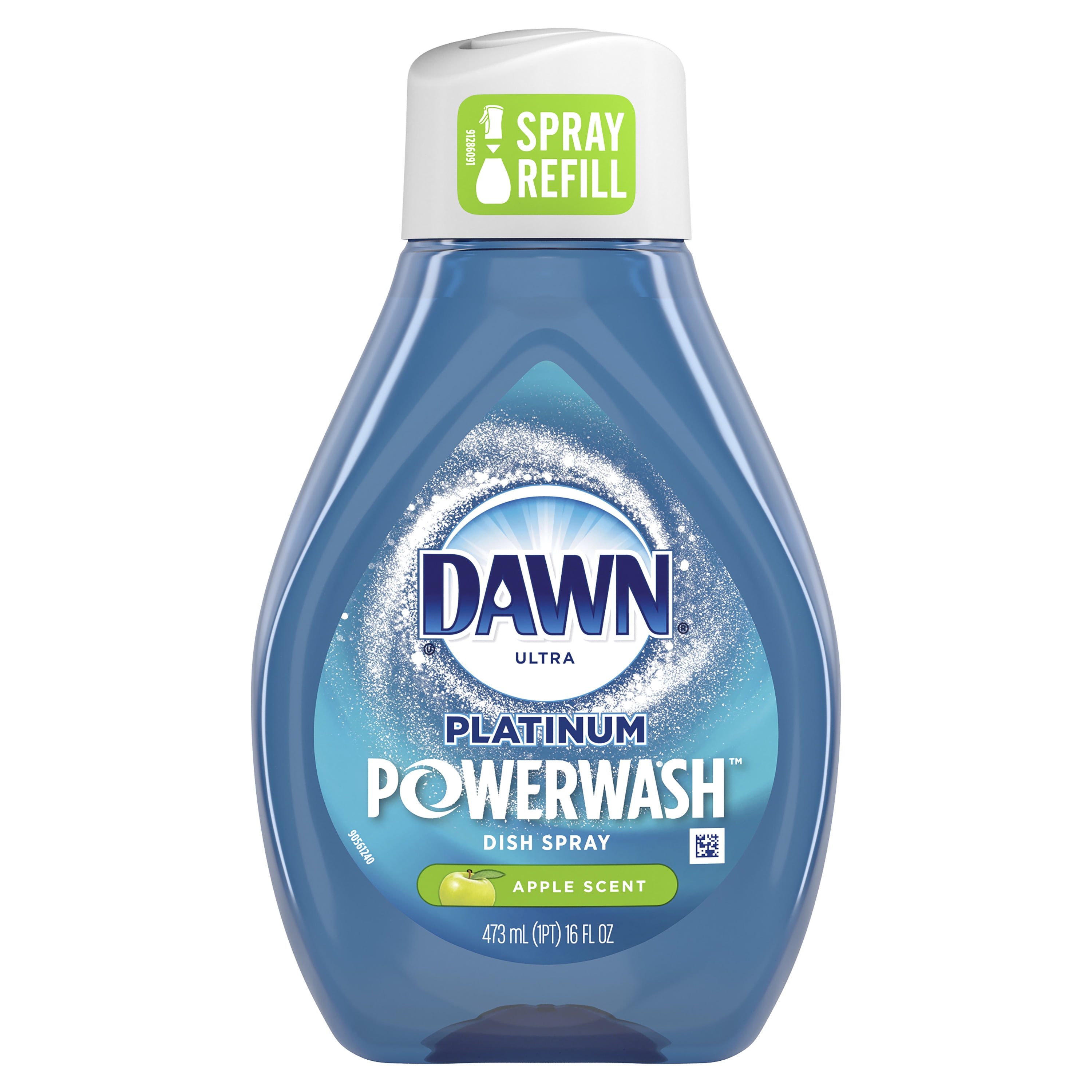 Dawn Platinum Powerwash Dish Spray, Dish Soap, Apple Scent refill, 16