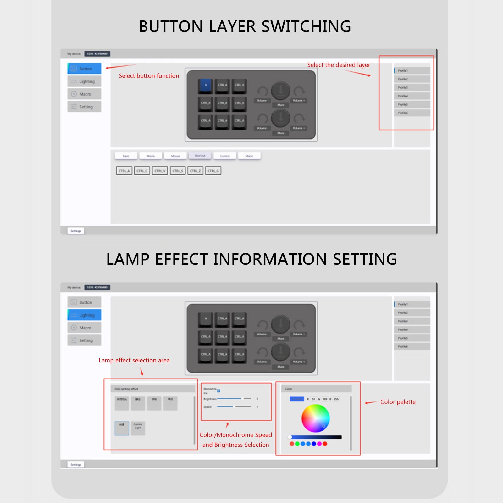 Advanced Programmable Keyboards Mechanical Gaming Keypad,Wire Hot Swappable Switches for Efficient Task Execution