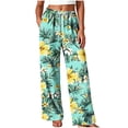 thumbnail image 2 of Karymi Womens Shorts Unisex Printed Casual Lounge Pants, Elastic Waist with Adjustable Drawstring Loose Straight Long Home Trousers with Side Pockets Shorts for Women, 2 of 5