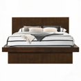 thumbnail image 4 of Tokyo Cappuccino Wood Queen LED Panel Bed - LED Illumination, Classic Look, 4 of 6