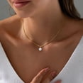 thumbnail image 4 of Collar Dodder Gold Pearl chapado en oro de 14 quilates para mujer, 4 of 7