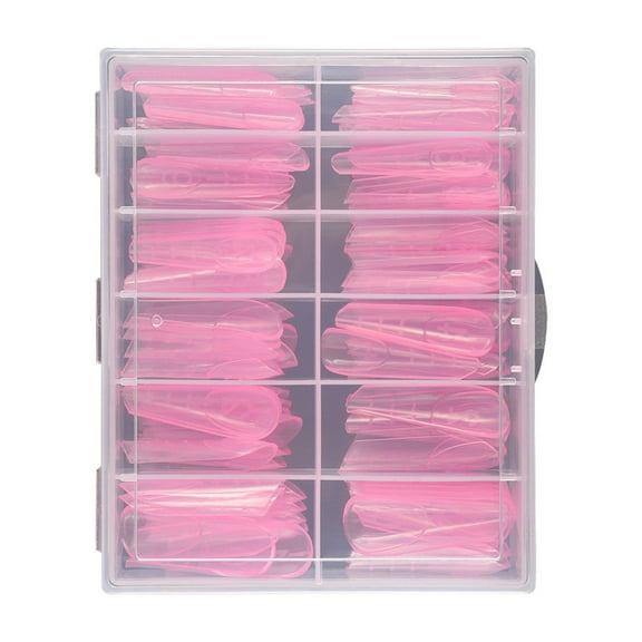 120 Pcs Duals Nails Forms Extension Poly Nails Gels Full Covers Nails Molds with Scale for Manicure Nails Art Desins