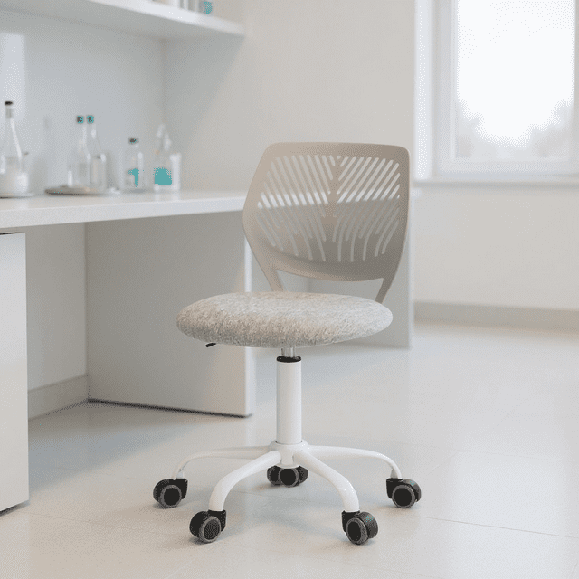 Homy Casa Tabouret Ergonomique de Dessin Réglable Pivotant avec Contrôle de Hauteur et Base à Roulettes pour Laboratoires, Essais de Recherche et Espaces de Travail Cliniques