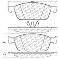 thumbnail image 2 of Centric Parts Ceramic Disc Brake Pad Set with Shims and Hardware, 2 of 4