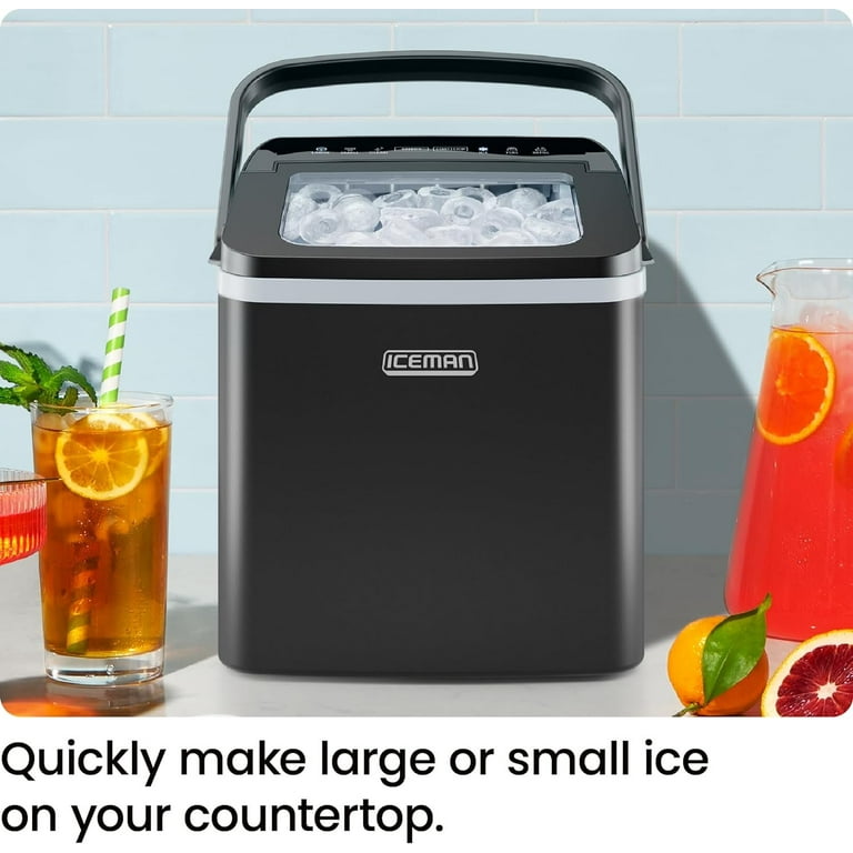 Iceman Compact Bullet Ice Maker with Dual-Size and 0.88lb