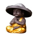 thumbnail image 5 of Buddha Statue, Tea Pet Ornament, Hand Carved Ornament Meditating Figurines, Sitting Buddha Statue, Buddha Sculpture for Desktop, Indoor D, 5 of 8