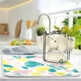 thumbnail image 5 of Colorful Tropical Leaves Dish Drying Mat Microfiber Drying Pad for Kitchen Counter Absorbent Mat Drying Pad Sink Mat 18 x 24 Inch Home Decor, 5 of 7